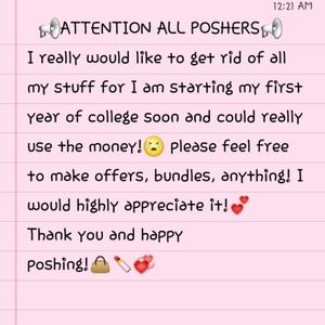 EVERYTHING IN MY CLOSET MUST GO!