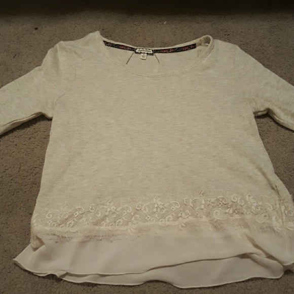 Cute cream sweater.