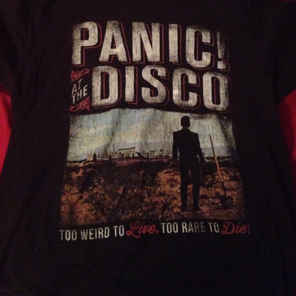 panic at the disco shirt.
