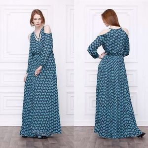 💃🏻HP!🎉Anthro Boho Blue Print Maxi Dress Formal