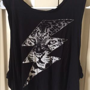 Cute open back tank top