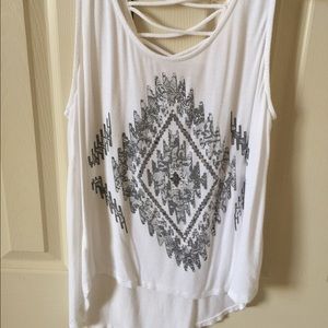 Cute tribal design tank top