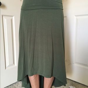 Cute soft green maxi skirt