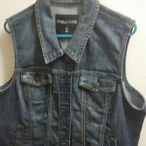 Jean jacket vest NWOT!