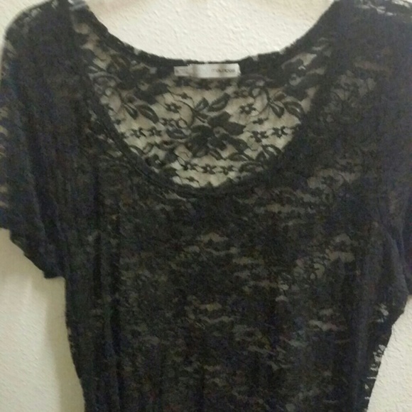 Shear lace top