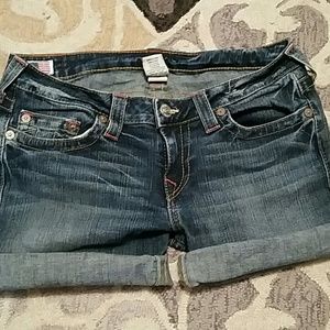 True Religion denim Jean shorts 32