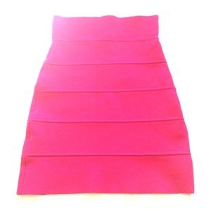 BCBGmaxazria hot pink bodycon skirt
