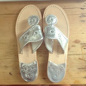 JACK ROGERS silver Navajos sandal