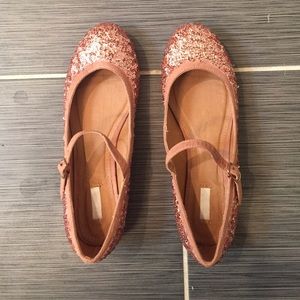 Urban Outfitters Pink Sequin Flats