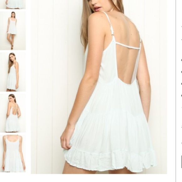 Off white Brandy Melville flowy dress