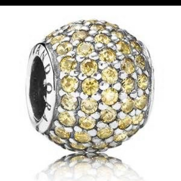 Pandora Jewelry - Brand New Golden Pave Lights Charm