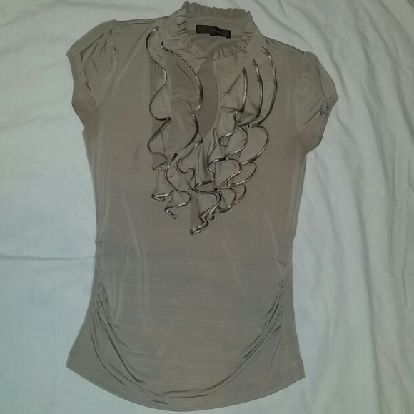 Ruffle cleavage Blouse