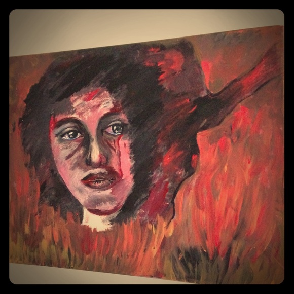 Painting of a afghan woman