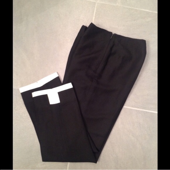 Loft Ankle Pants with white trim