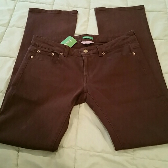 Lilly Pulitzer Pants - Lilly Pulitzer Chocolate Brown Palm Beach Fit 6