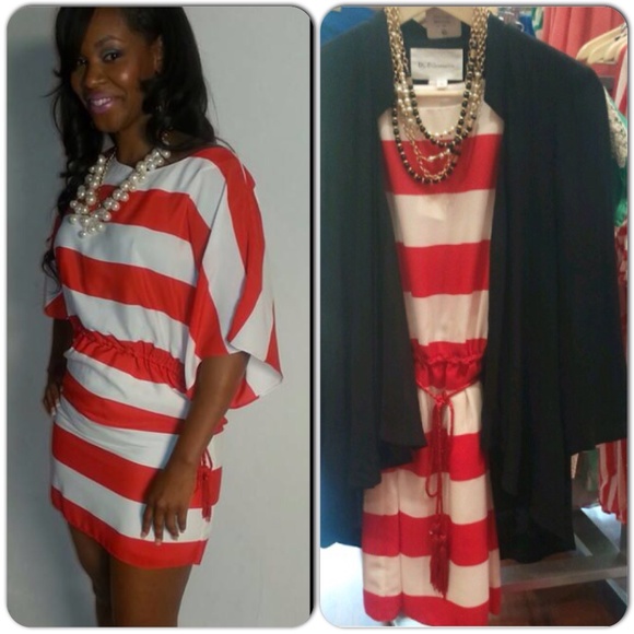 Candi Stripe Tassel Dress - Picture 1 of 1