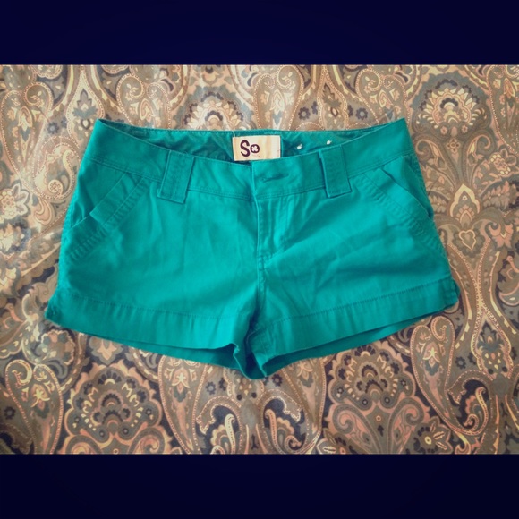 SO teal shorts