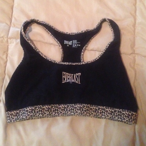 Leopard sports bra