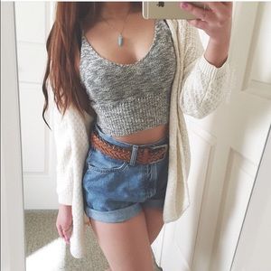 Grey marled top and ombré dress bundle