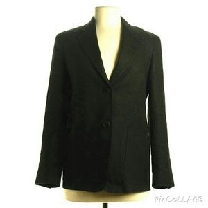 Max Mara Weekend 100% Linen Jacket, Black
