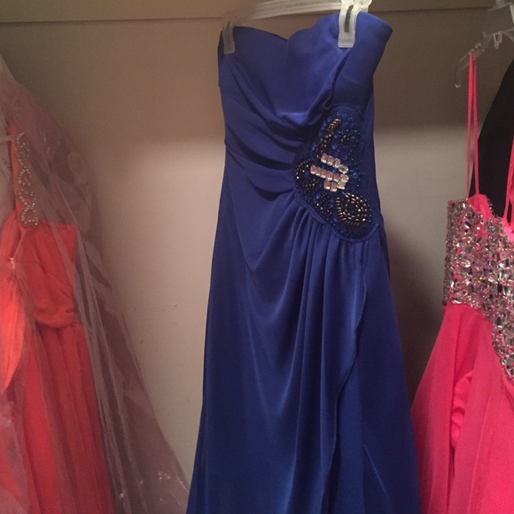 Flawless High-Low Royal Blue Homecoming Dress