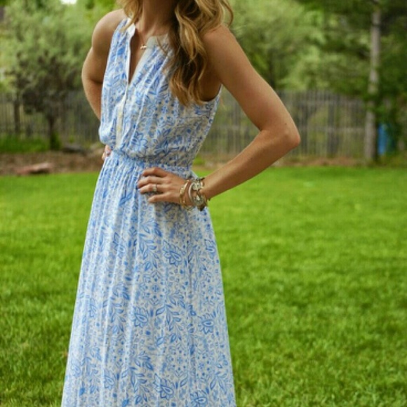Sweet Summer White Floral Maxi Dress xs NWOT