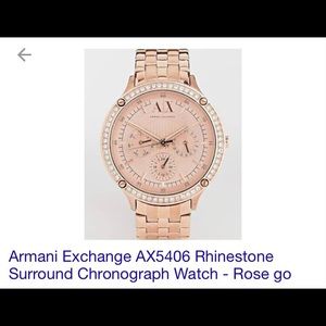 Armani exchange rose gold watch ! Mint condition