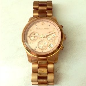 Rose gold Michael Kors watch