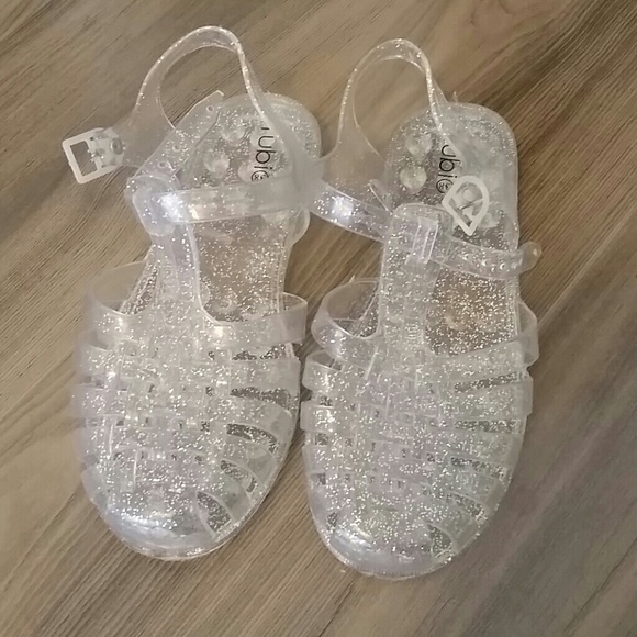 Clear sparkled Jelly Sandals