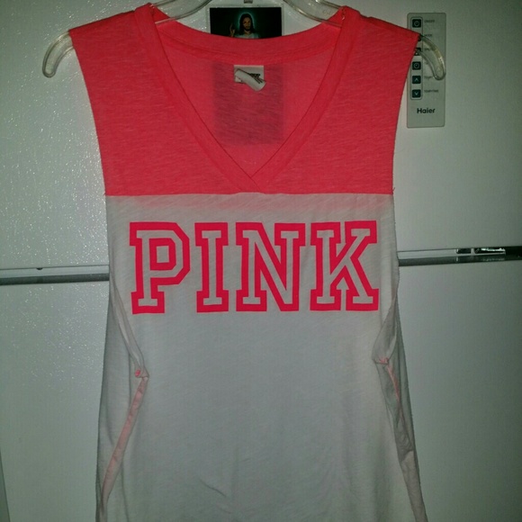 PINK Victoria's Secret Tops - Victorias secret pink v-neck tank