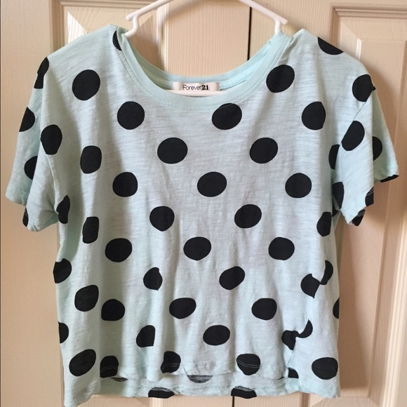 Forever 21 polka dot crop top