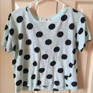 Forever 21 polka dot crop top