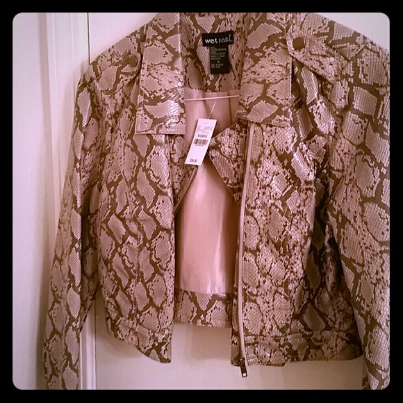 Faux Snake Skinned Jacket