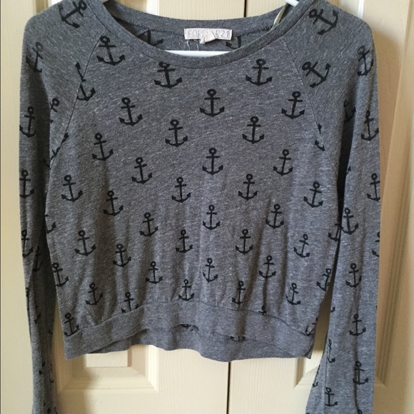 Forever 21 long sleeve crop top
