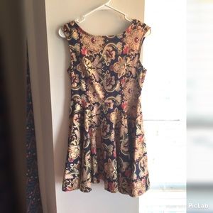 Paisley Print Dress