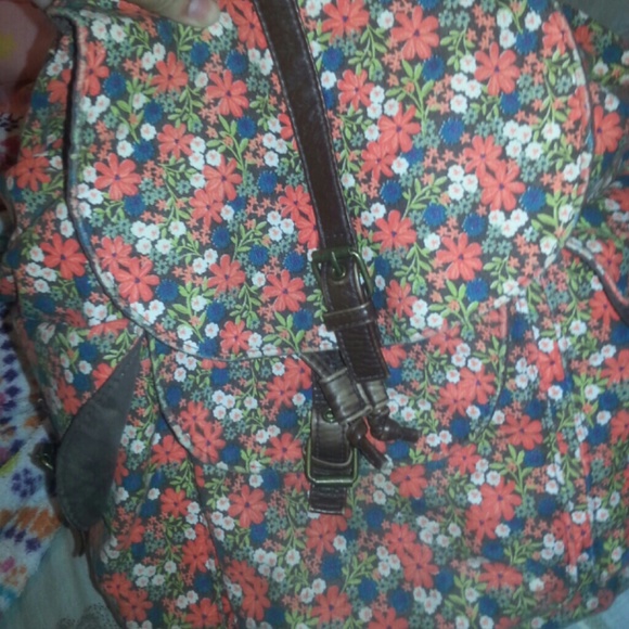 Claire's Floral Backpack
