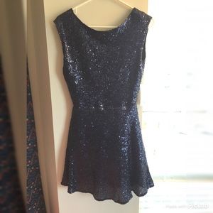 Navy Blue Shimmer Dress