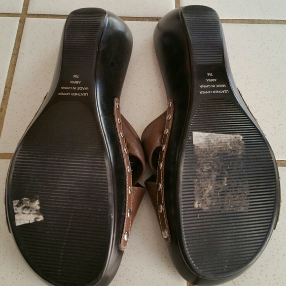 Brown Clog Sandals - Picture 2 of 3