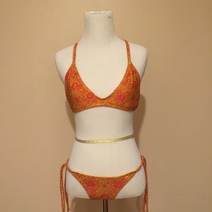 RVCA Namibia Macramé Bikini Top