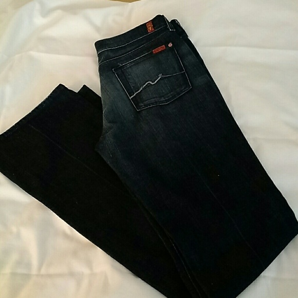 Seven dark wash boot cut jeans