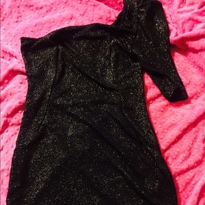 Black sparkly bodycon dress
