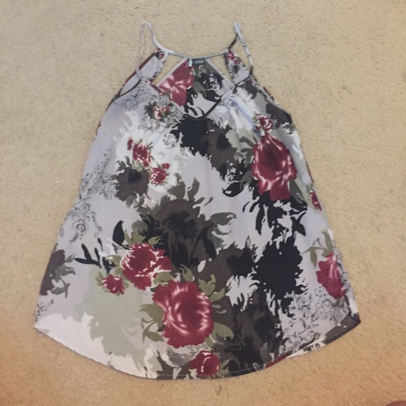 Sparkle & Fade dark floral blouse