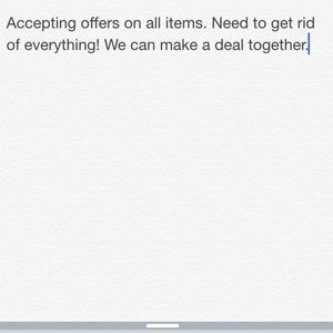 Everything needs to go!