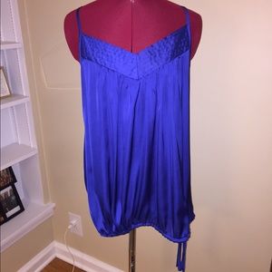 V neck royal blue tank top