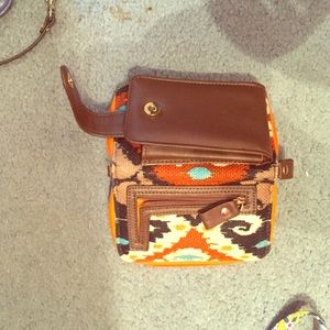 Spartina wristlet/wallet with phone holder.