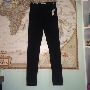 High waisted black skinnies