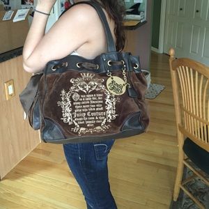 Brown Suede Juicy Couture Purse!