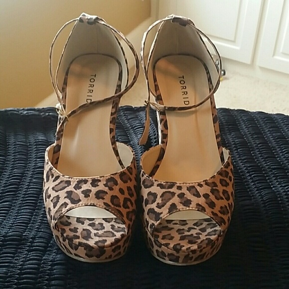 Torrid Leopard print wedges