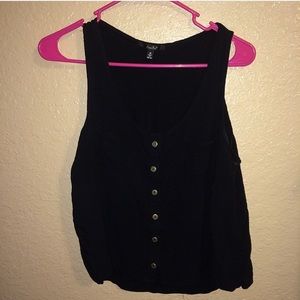 Papaya Button Down Tank