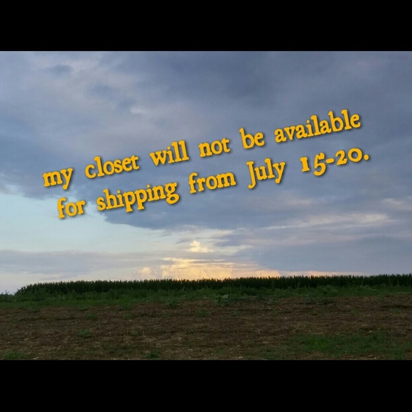 I will be on vacation.
